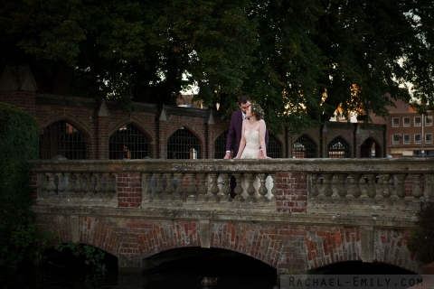 Bridal portraits by the river, Hertfordshire, UK, 2013.