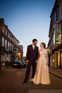 Sunset bridal portraits, Hertfordshire, UK, 2013.