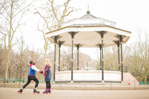 Engagement photoshoot in Hyde Park, London, UK. 2013.