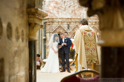 Farm Street Church wedding ceremony, Mayfair, London.  2013.