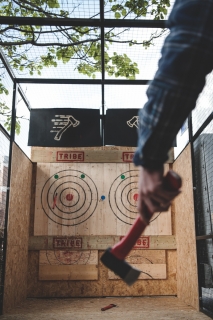 Axe Throwing  by Rachael-Emily.com