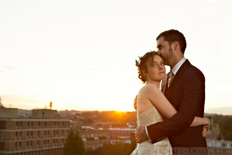 Bridal portraits at Sunset, Hertfordshire, 2013