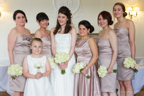 Bridal party group shot, London, UK, 2013